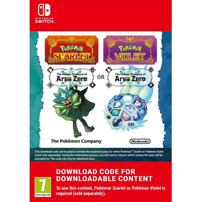 Pokemon Scarlet and Violet Expansion Pass: The Hidden Treasure of Area Zero  - Nintendo Switch, Nintendo Switch
