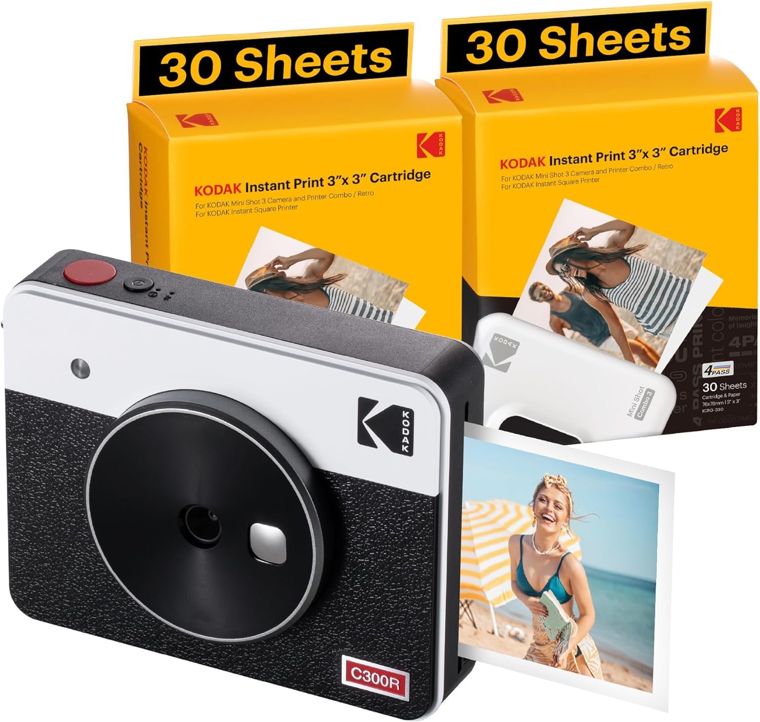 Kodak Mini Shot 2 Retro Portable Wireless Instant Camera & Photo ...